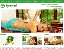 Tablet Screenshot of guruprakashayurvedakovalam.com